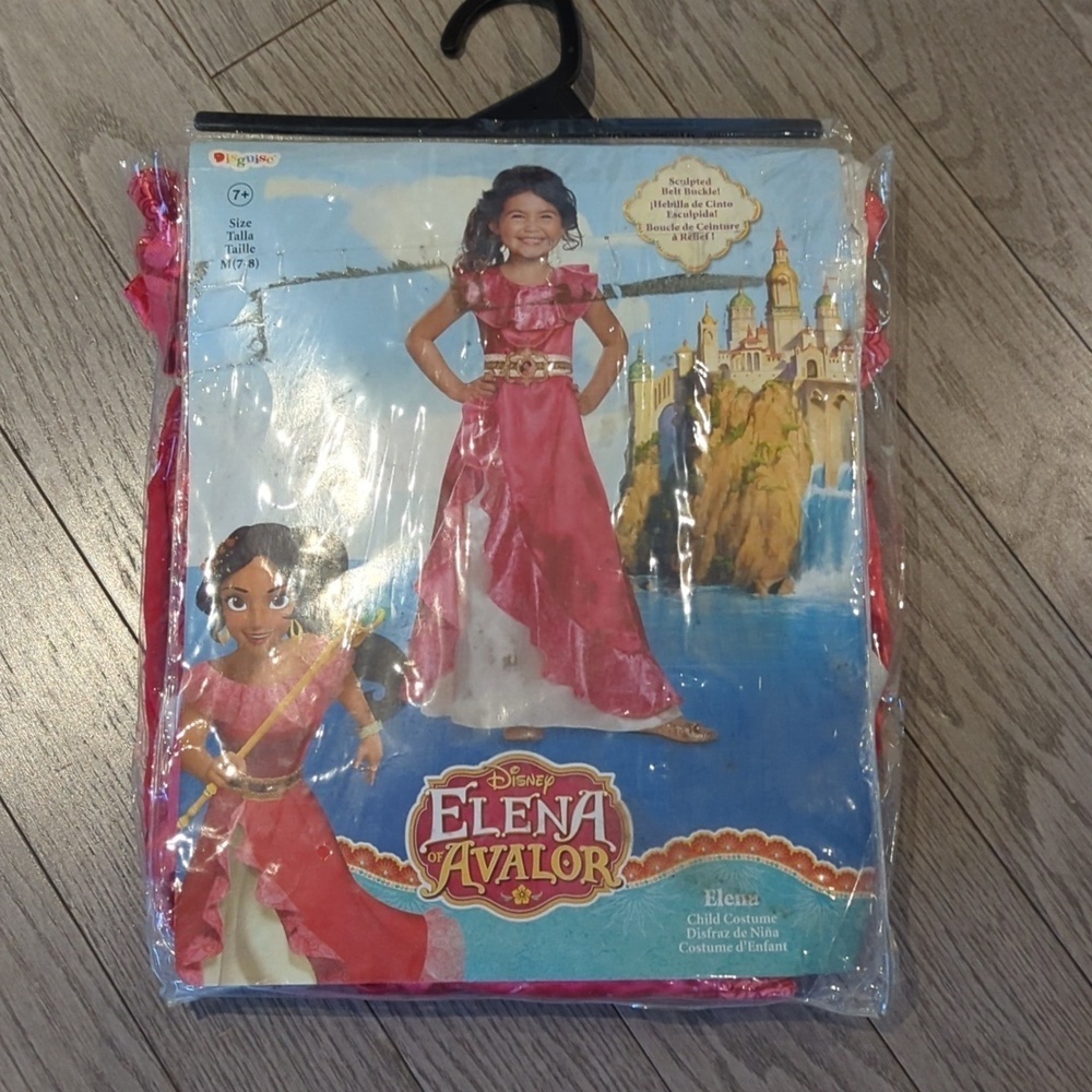 Disney Elena of Avalor Red & White Dress Halloween Costume - NWT Size M 7-8 - Picture 2 of 5